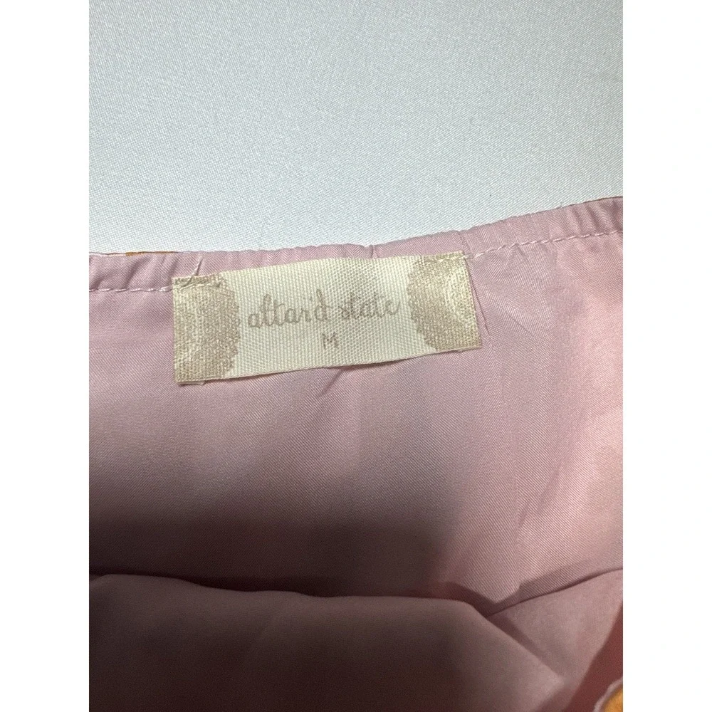 Altar'd State Stain Retro Mini Skirt‎ Size M NWT Bohemian Flowers